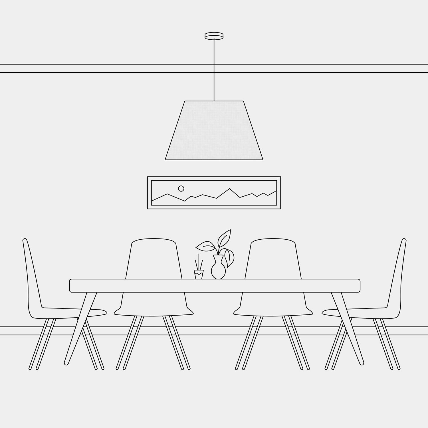 Paralume Impero L per sospensione con attacco E27 - Made in Italy - Lino Crudo