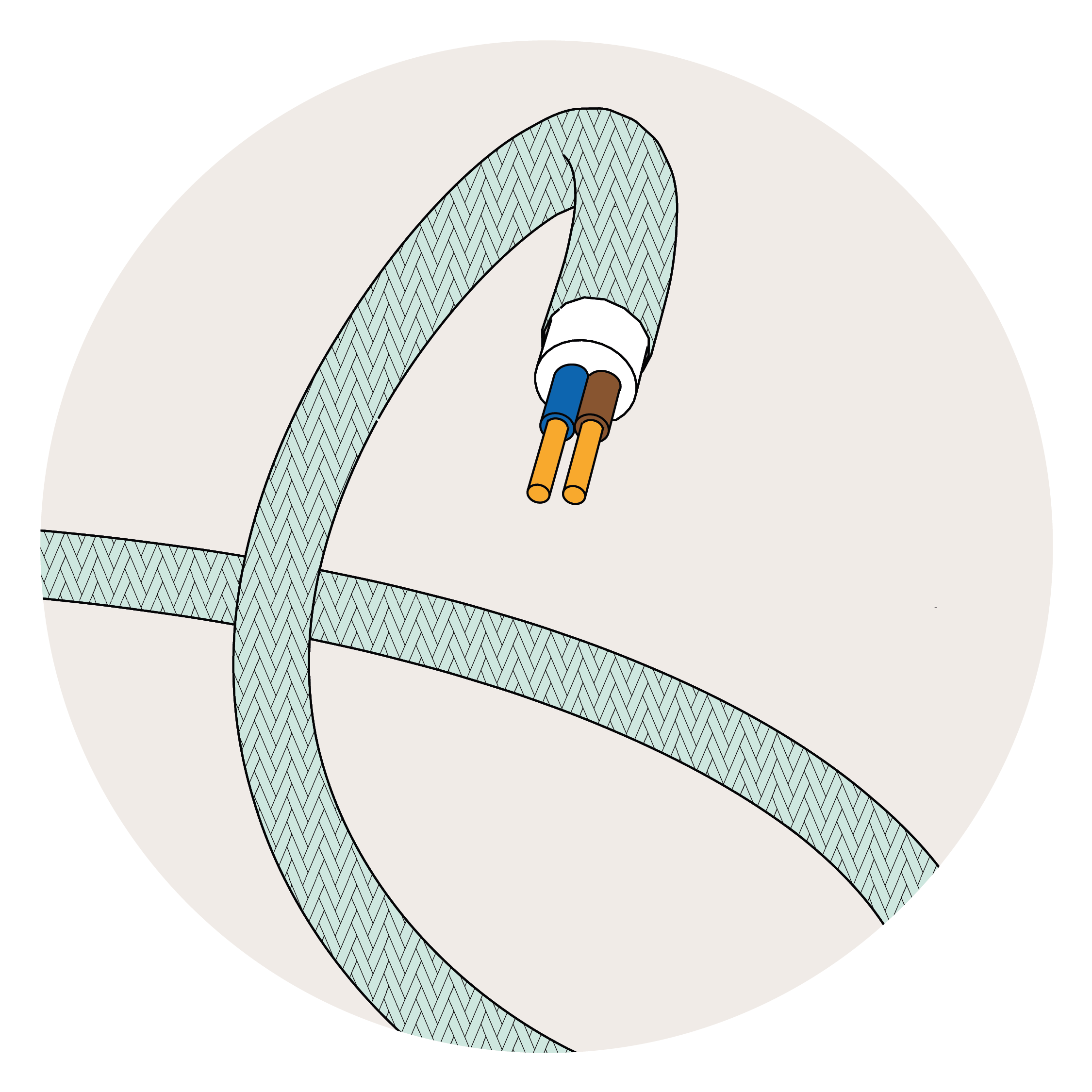 Fabric electrical cable