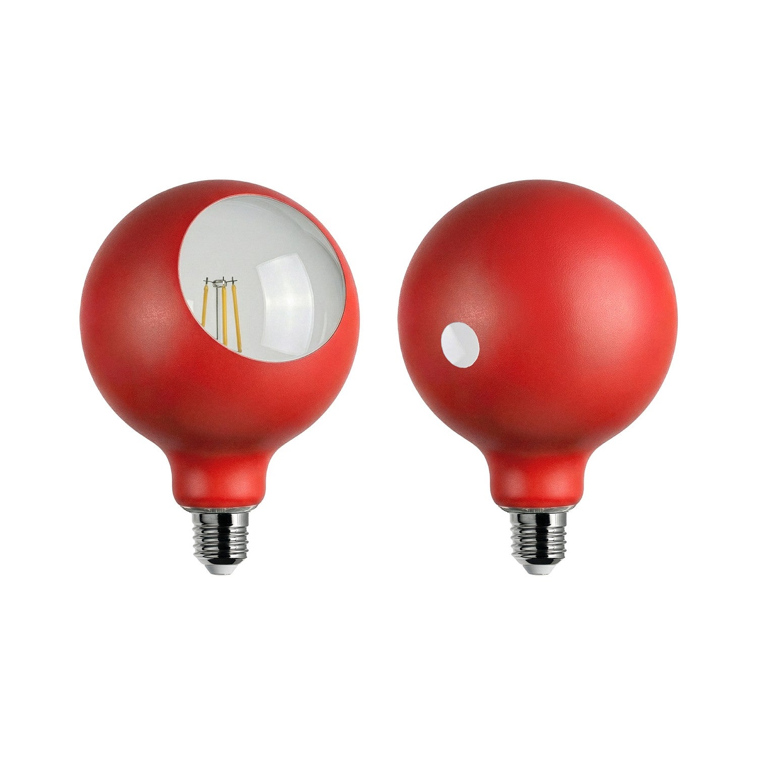 Camo LED light bulb G125 4.8W 806Lm E27 2700K Dimmable - Red