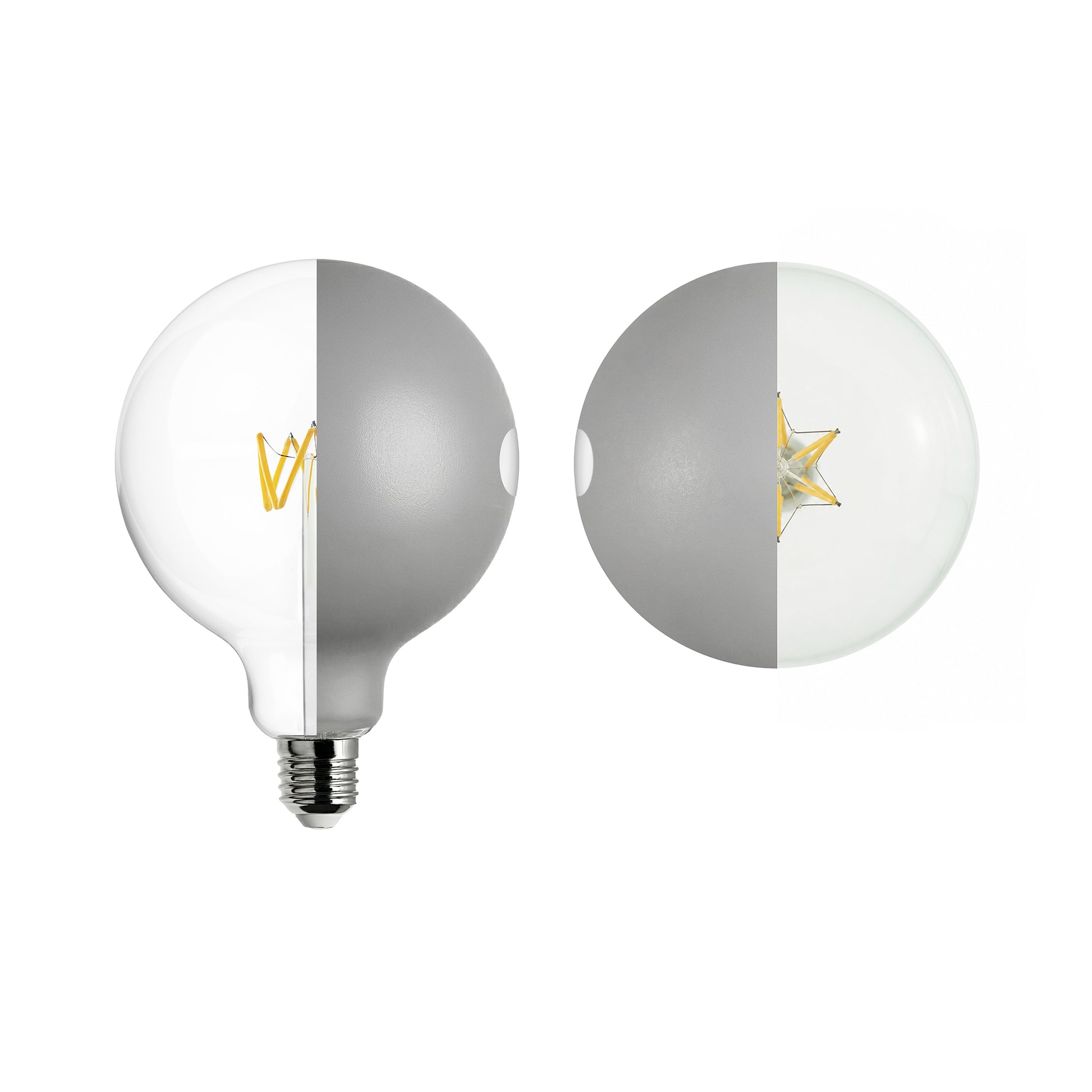 Lampadina LED Talia G125 4,8W 806Lm E27 2700K Dimmerabile - Grigio