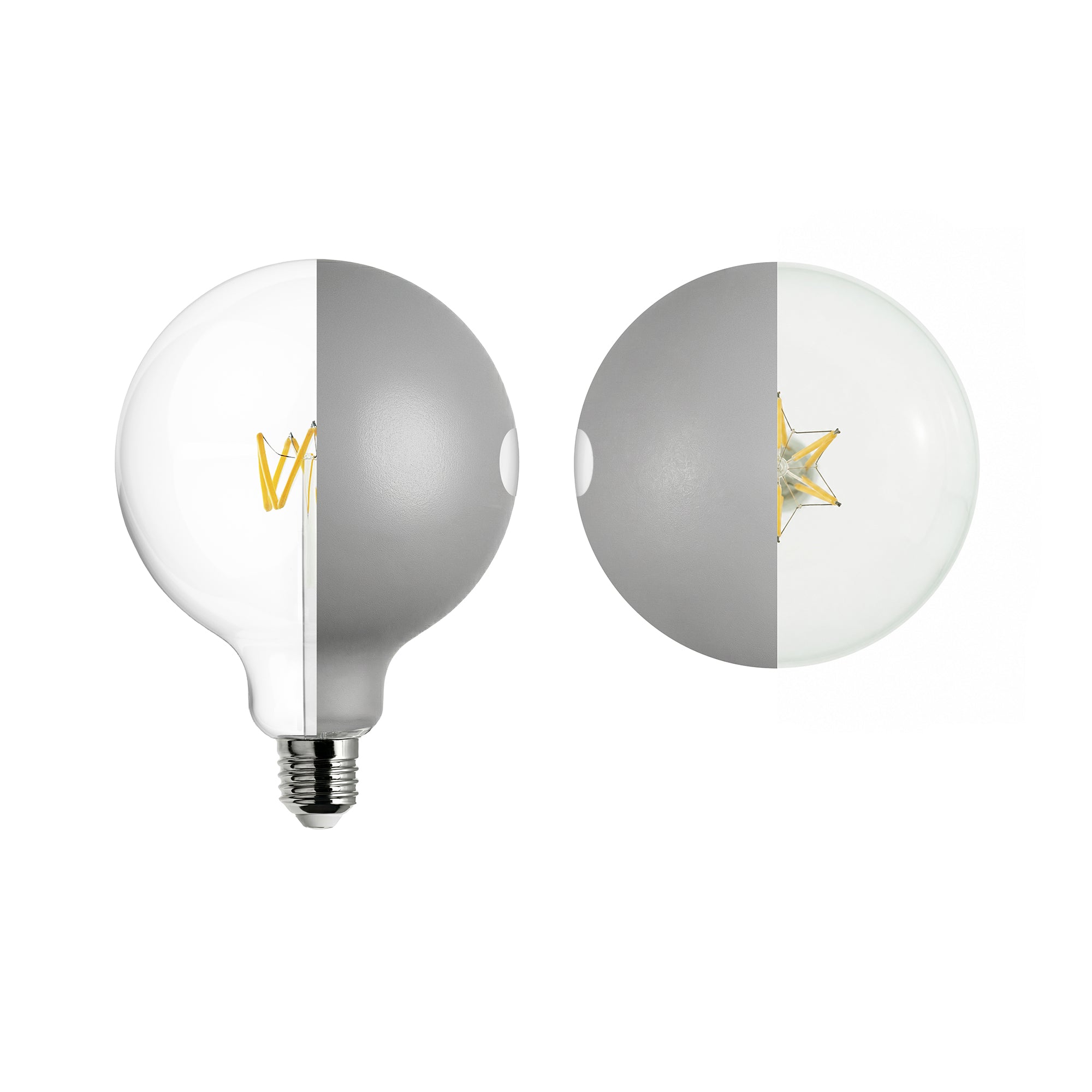 Lampadina LED Talia G125 4,8W 806Lm E27 2700K Dimmerabile - Grigio