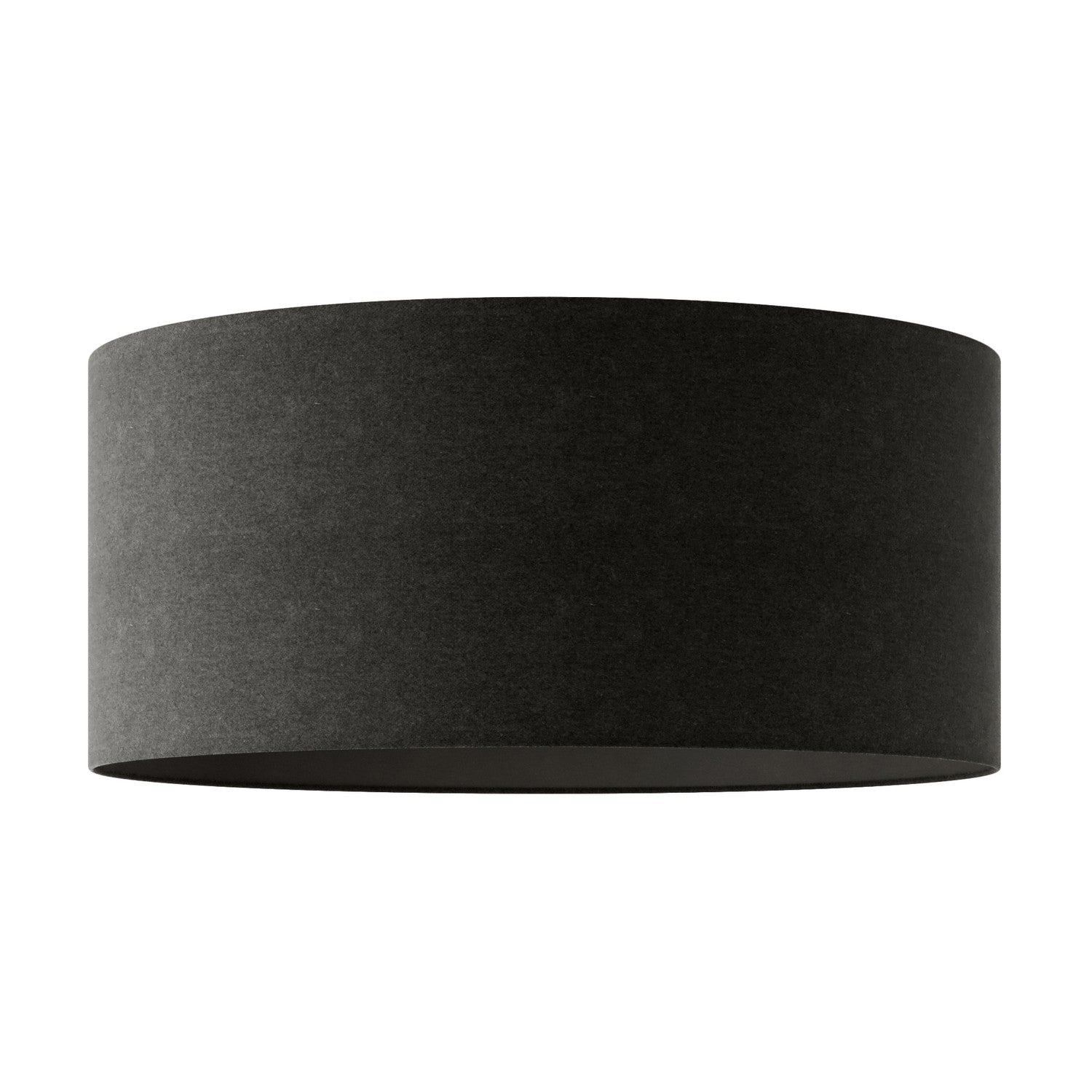 Paralume Cilindro XXL in tessuto con attacco E27 - Made in Italy - Lana Grigio Scuro