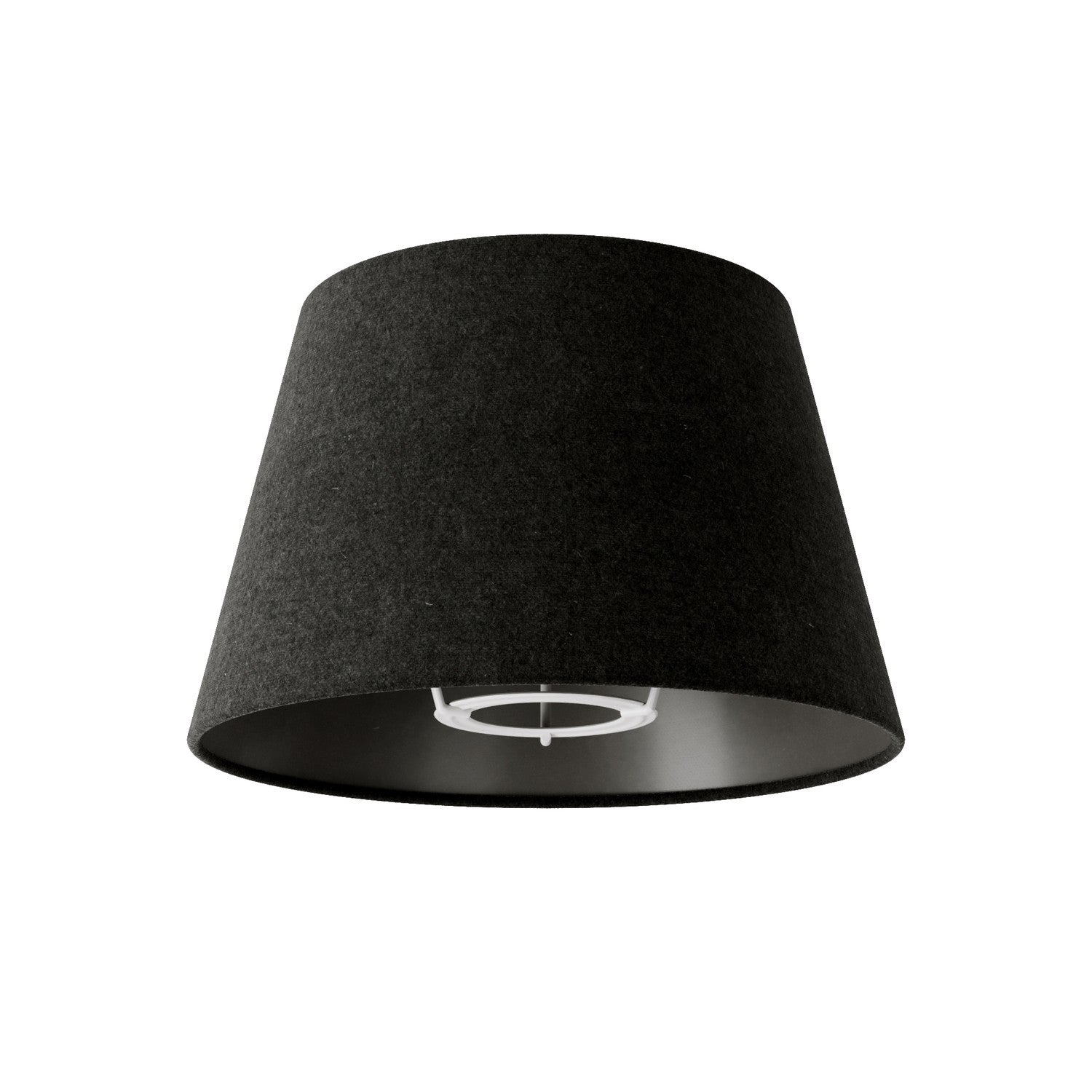 Paralume Impero S con attacco E27 per lampada da tavolo o applique - Made in Italy - Lana Grigio Scuro