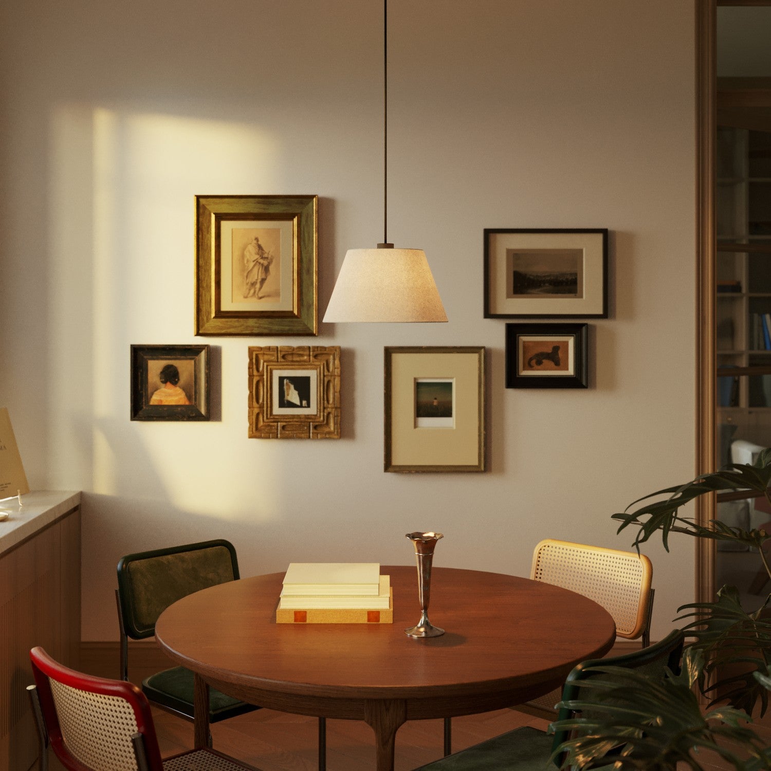 Paralume Impero M per sospensione con attacco E27 - Made in Italy - Lana Sabbia