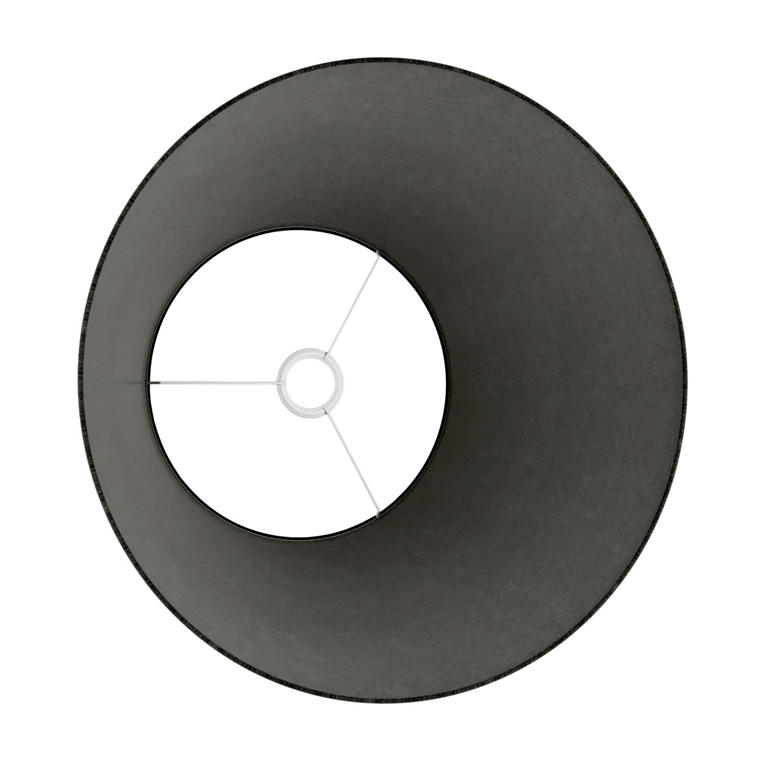 Paralume Impero L per sospensione con attacco E27 - Made in Italy - Lana Grigio Scuro