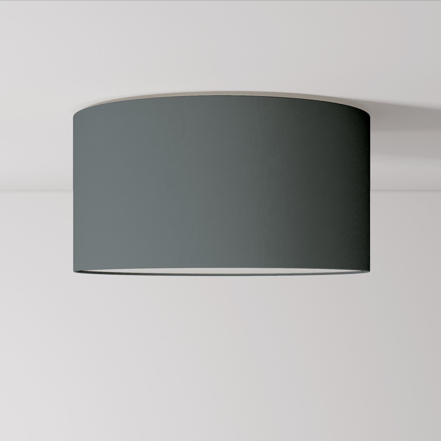 Plafoniera in tessuto Medium - Made in Italy - Teletta Grigio Scuro