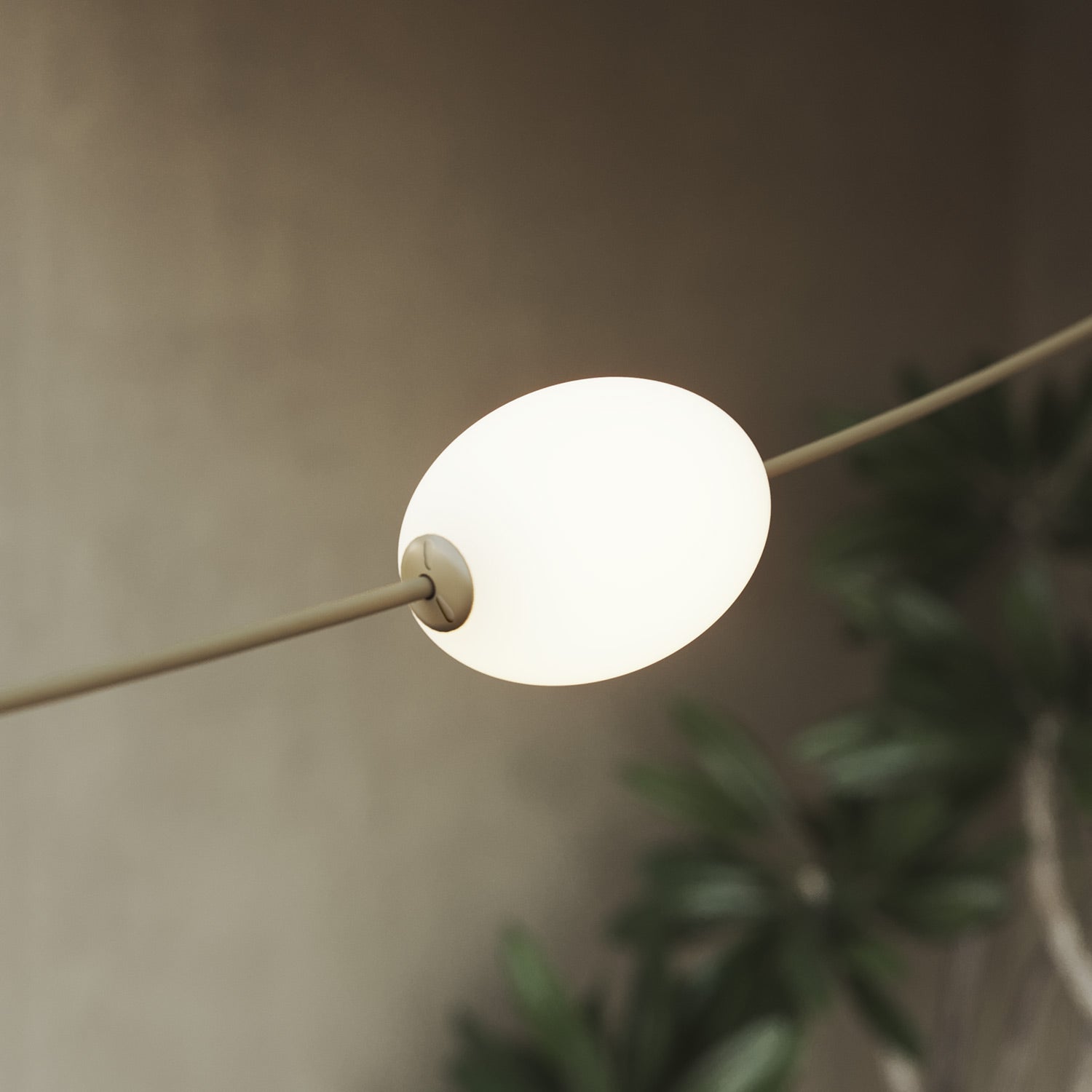 Catena luminosa 6 punti luce da esterno IP67 Verde oliva con spina UK - Marina6