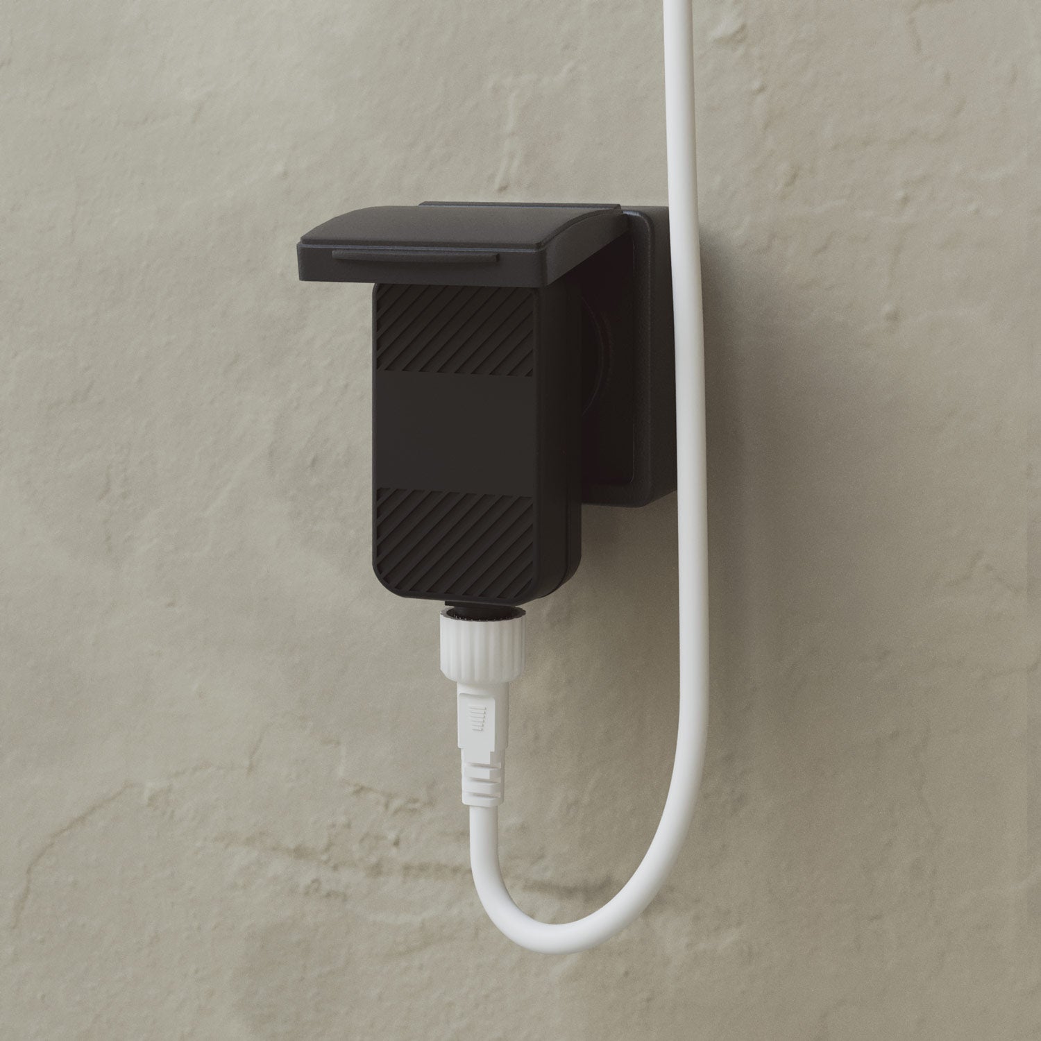 Catena luminosa 12 punti luce da esterno IP67 Bianco sabbia con spina UK - Marina12