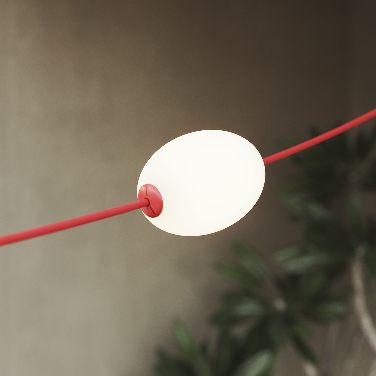 Catena luminosa 12 punti luce da esterno IP67 Rosso stella marina con spina UK - Marina12