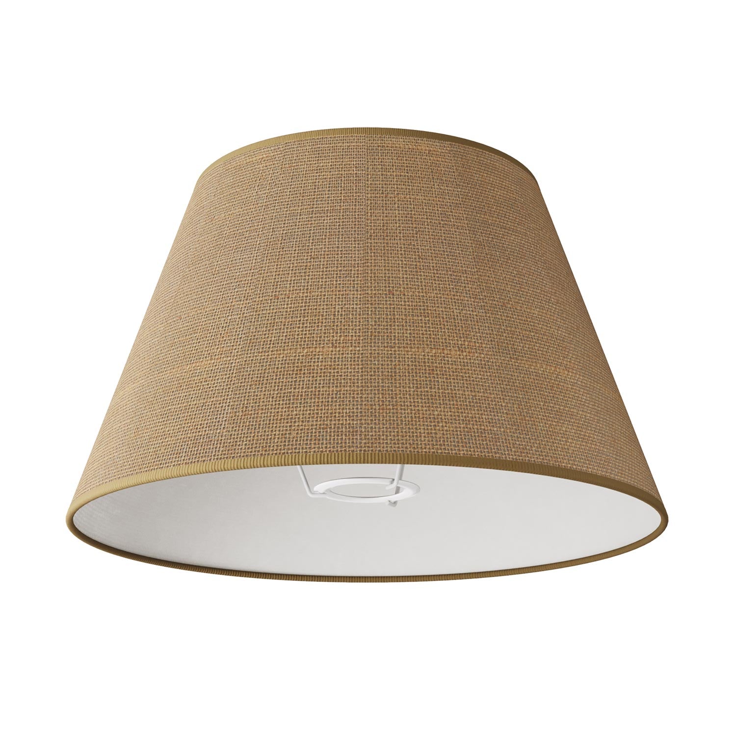 Lampada da terra MAG-Y con base metallica tonda, paralume Impero M e spina UK - Rame satinato