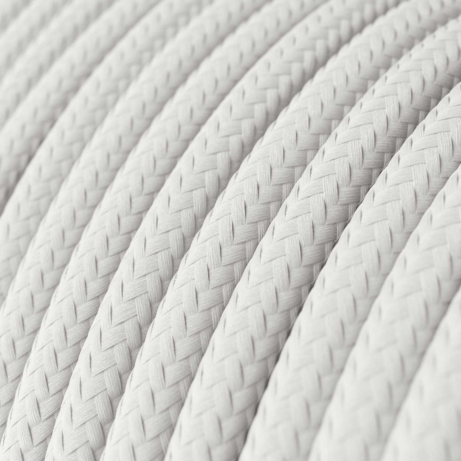 Lampada da terra MAG-Y con base metallica tonda, paralume Impero M e spina UK - Bianco opaco