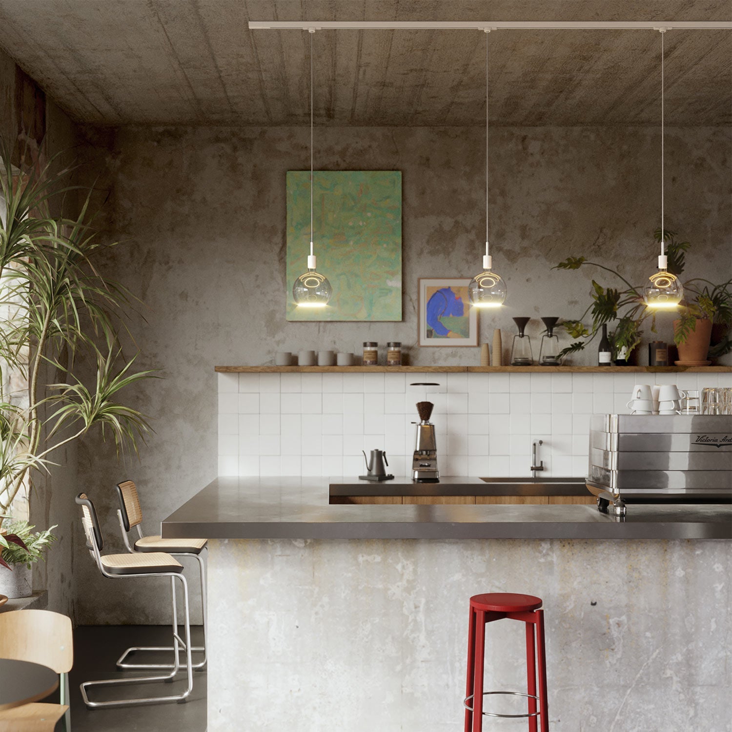 Adattatore Eutrac Bianco per binario trifase - per sospensione