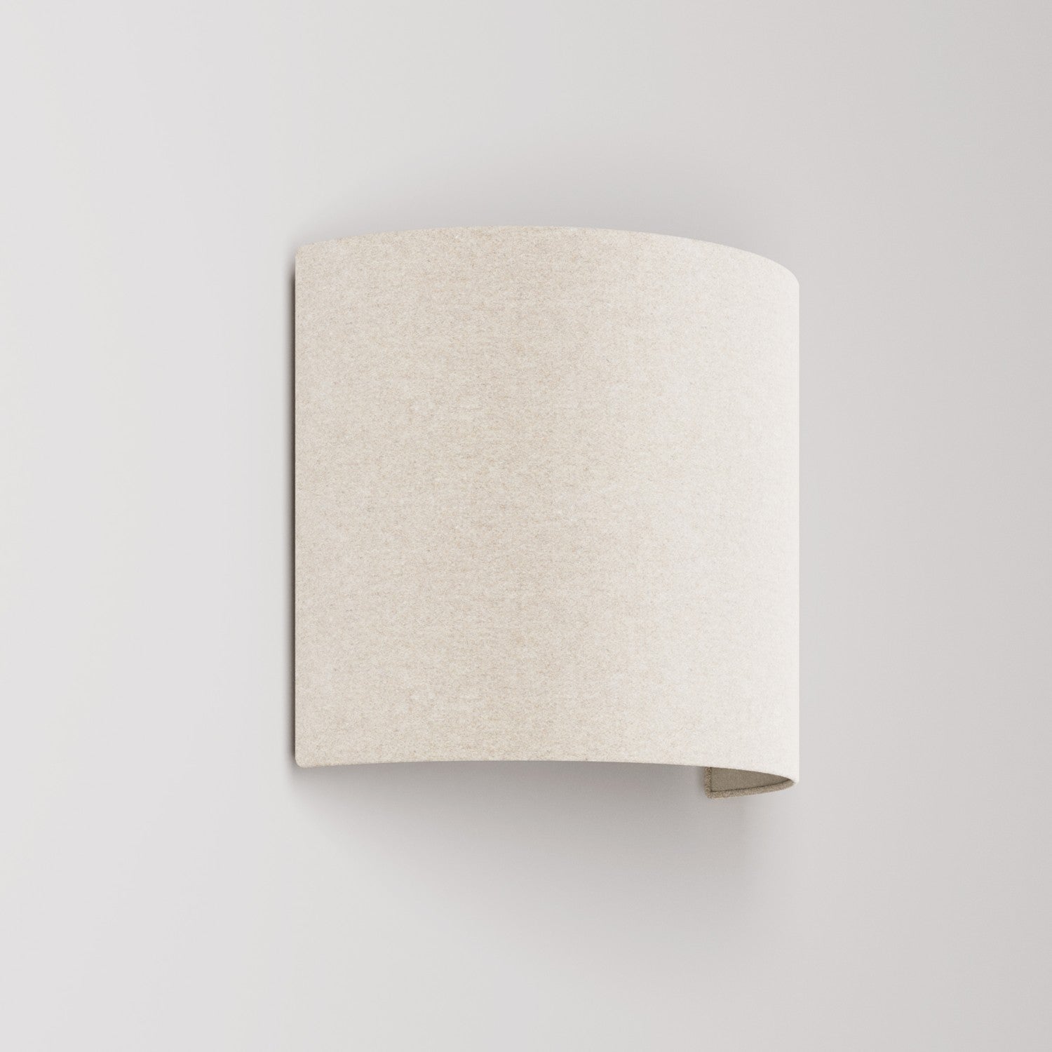 Applique Ventola con paralume in tessuto - Made in Italy - Lana Sabbia