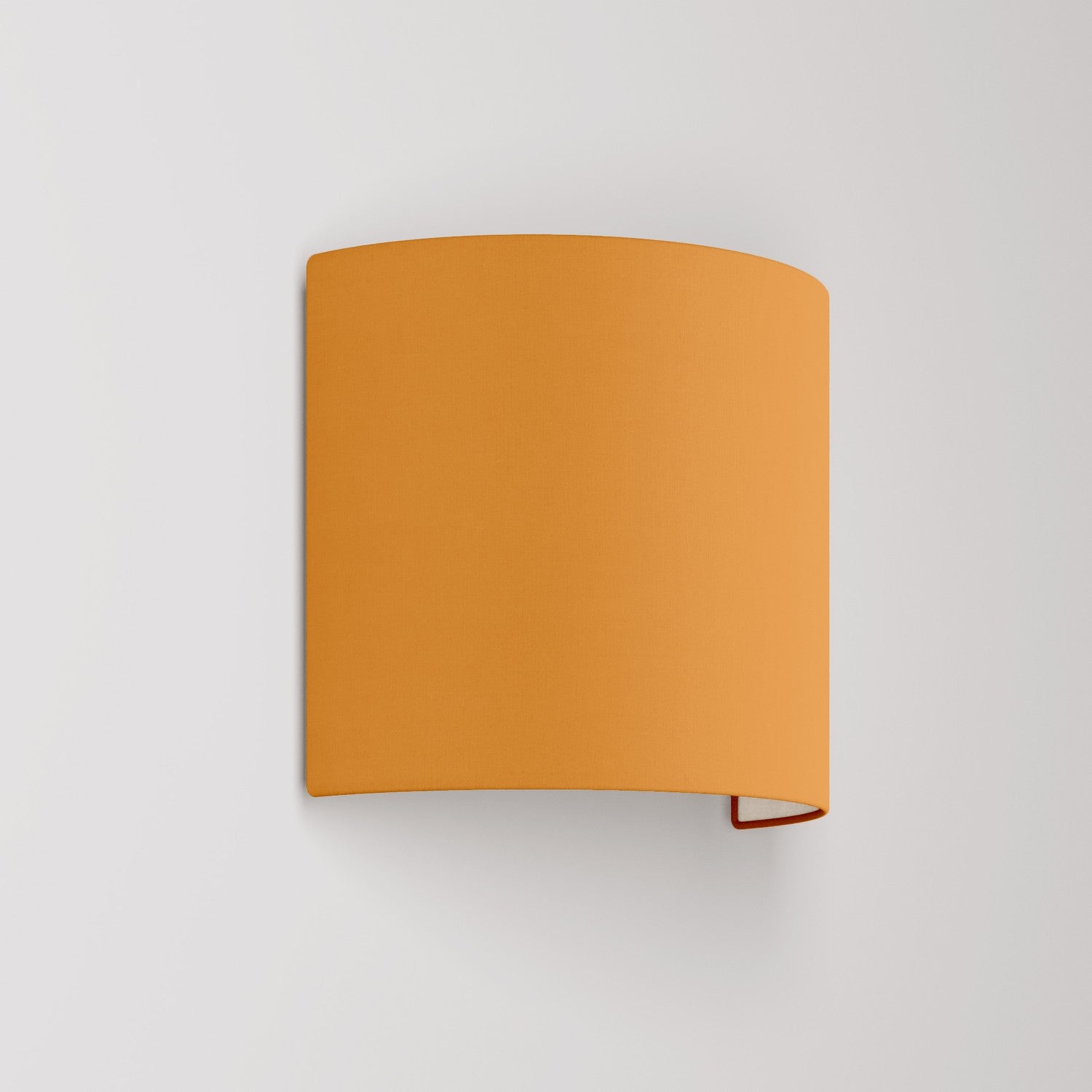 Applique Ventola con paralume in tessuto Teletta mandarino - Made in Italy