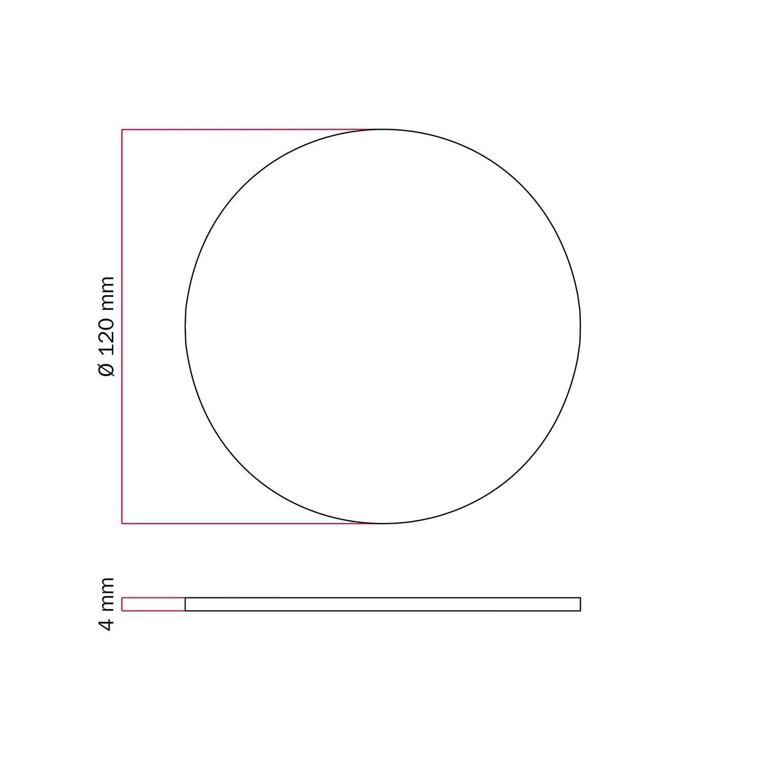 Base metallica tonda per lampada da tavolo MAG-Y - Bronzo satinato