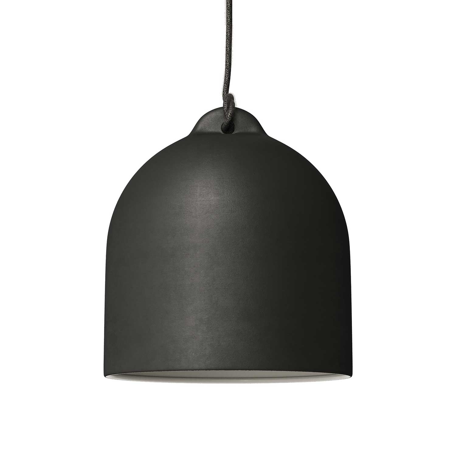 Campana, paralume M in ceramica per sospensione - Made in Italy - Lavagna