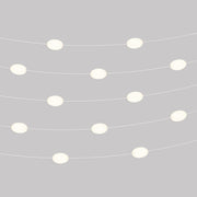 Catena luminosa 12 punti luce da esterno IP67 Bianco sabbia con spina UK - Marina12