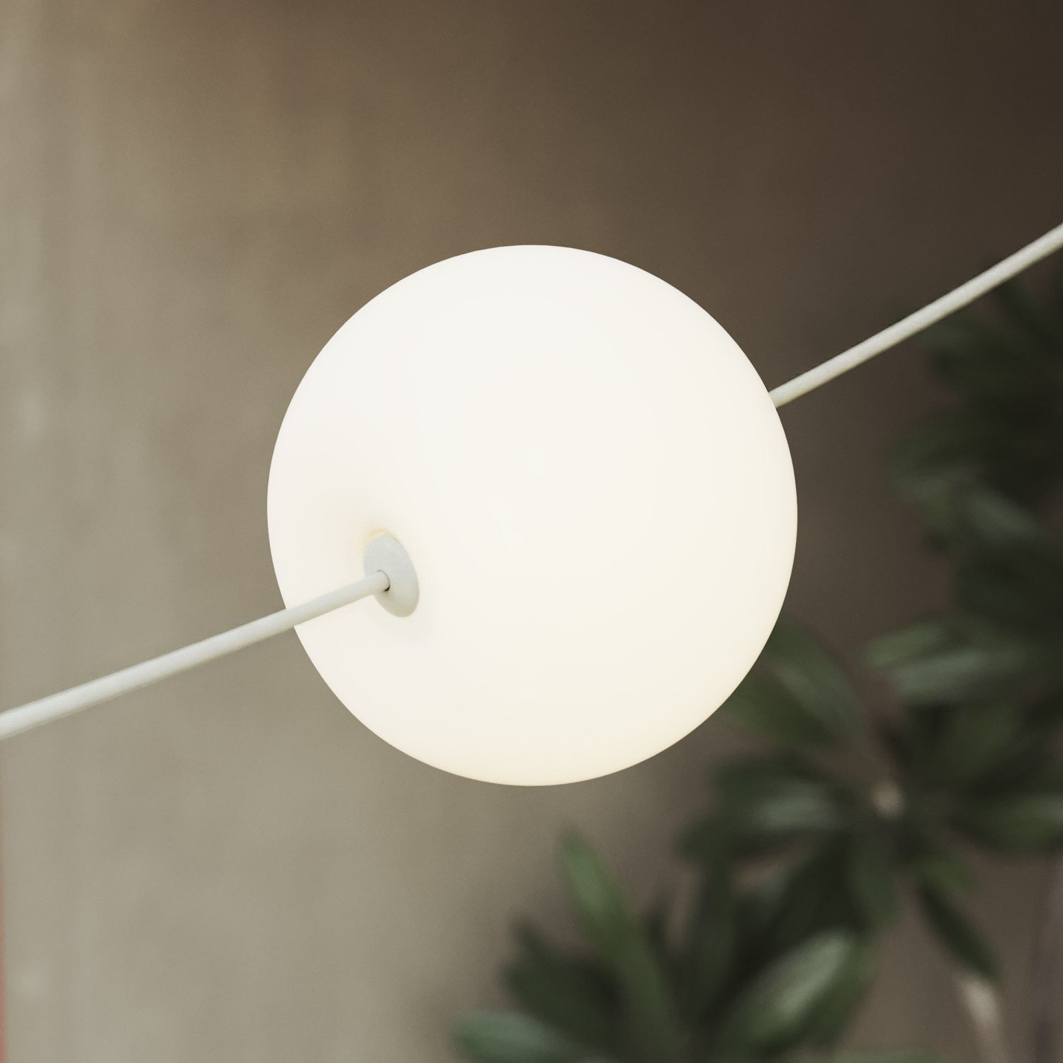 Catena luminosa 12 punti luce da esterno IP67 Bianco Sabbia con spina UK - Marina12 Cherry