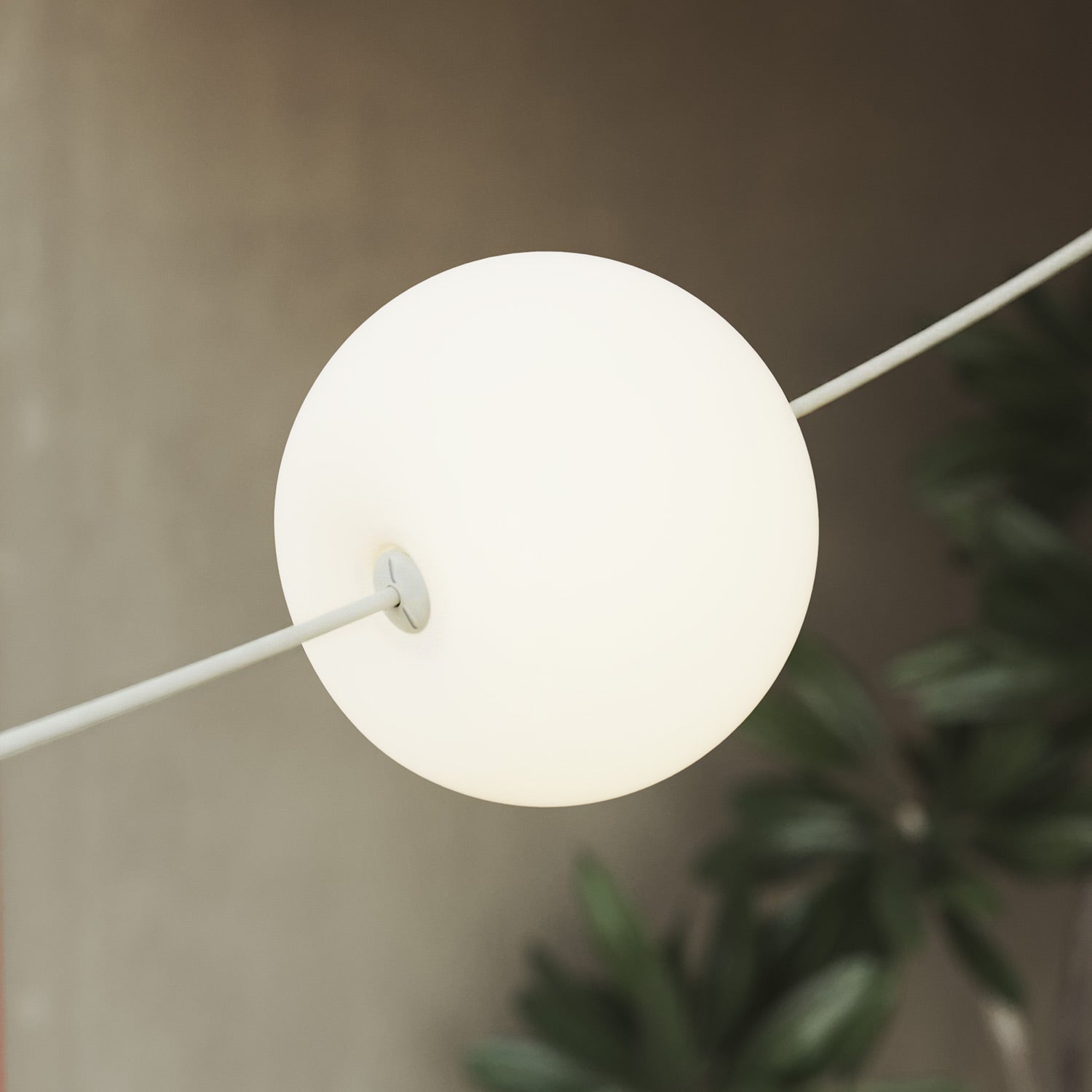 Catena luminosa 12 punti luce da esterno IP67 Bianco Sabbia con spina UK - Marina12 Cherry