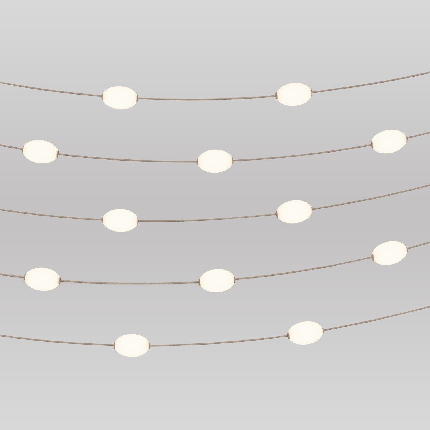 Catena luminosa 12 punti luce da esterno IP67 Desert Brown con spina UK - Marina12