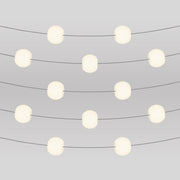 Catena luminosa 12 punti luce da esterno IP67 Grigio con spina UK - Marina12 Cherry