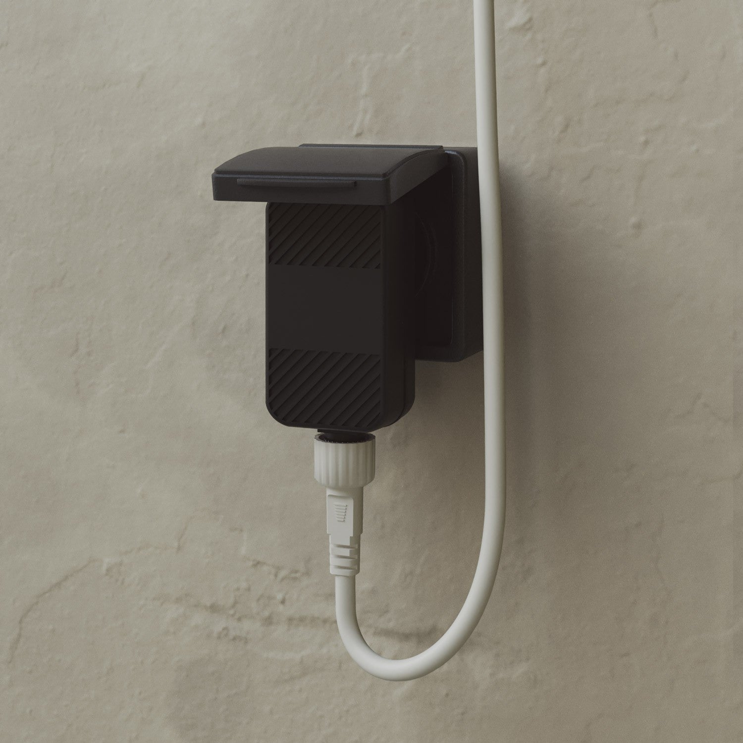 Catena luminosa 3 punti luce da esterno IP67 Bianco Sabbia con spina UK - Marina3 Cherry