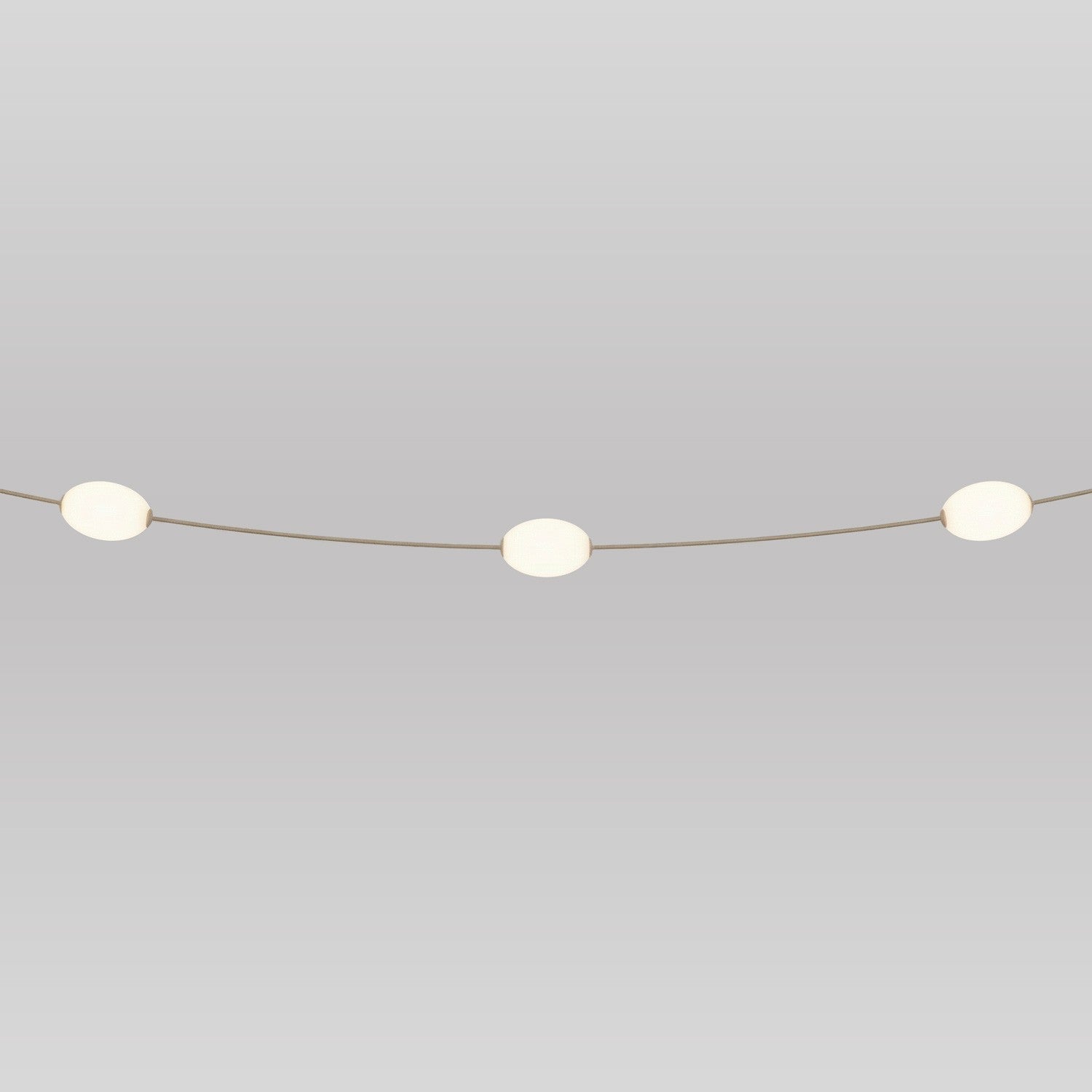 Catena luminosa 3 punti luce da esterno IP67 Desert Brown con spina UK - Marina3