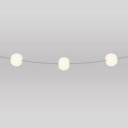 Catena luminosa 3 punti luce da esterno IP67 Grigio con spina UK - Marina3 Cherry