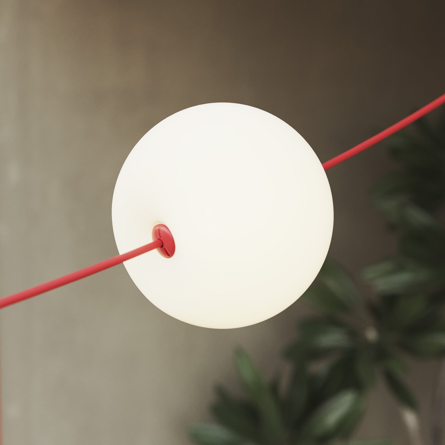 Catena luminosa 3 punti luce da esterno IP67 Rosso Stella Marina con spina UK - Marina3 Cherry 140 cm