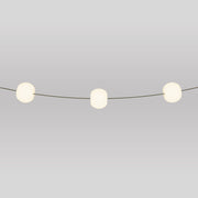 Catena luminosa 3 punti luce da esterno IP67 Verde Oliva con spina UK - Marina3 Cherry