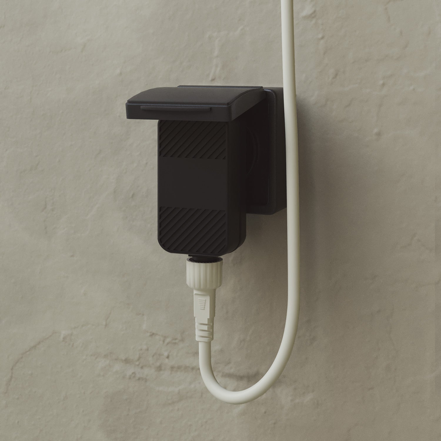 Catena luminosa 4 punti luce da esterno IP67 Bianco Sabbia con spina UK - Marina4 Cherry 70 cm
