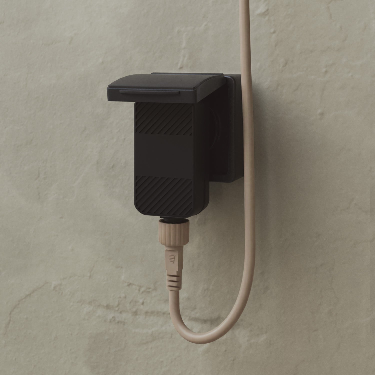 Catena luminosa 4 punti luce da esterno IP67 Desert Brown con spina UK - Marina4 Cherry 70 cm