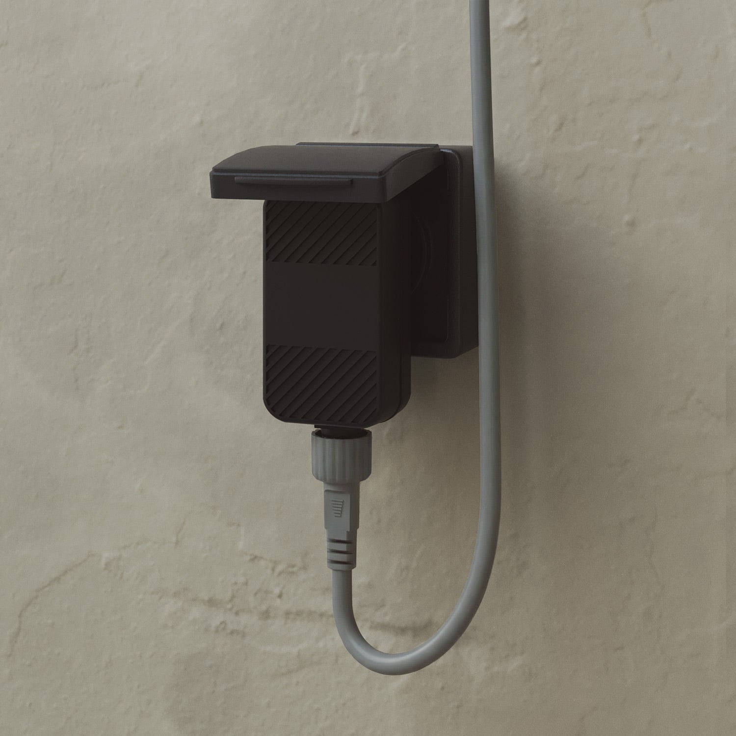 Catena luminosa 4 punti luce da esterno IP67 Grigio con spina UK - Marina4 Cherry 140 cm