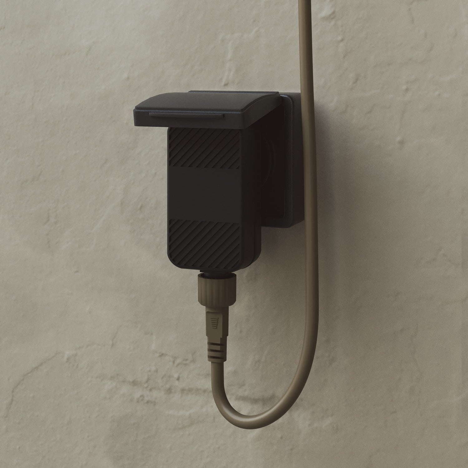 Catena luminosa 4 punti luce da esterno IP67 Verde Oliva con spina UK - Marina4 Cherry 140 cm