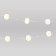 Catena luminosa 6 punti luce da esterno IP67 Bianco Sabbia con spina UK - Marina6 Cherry