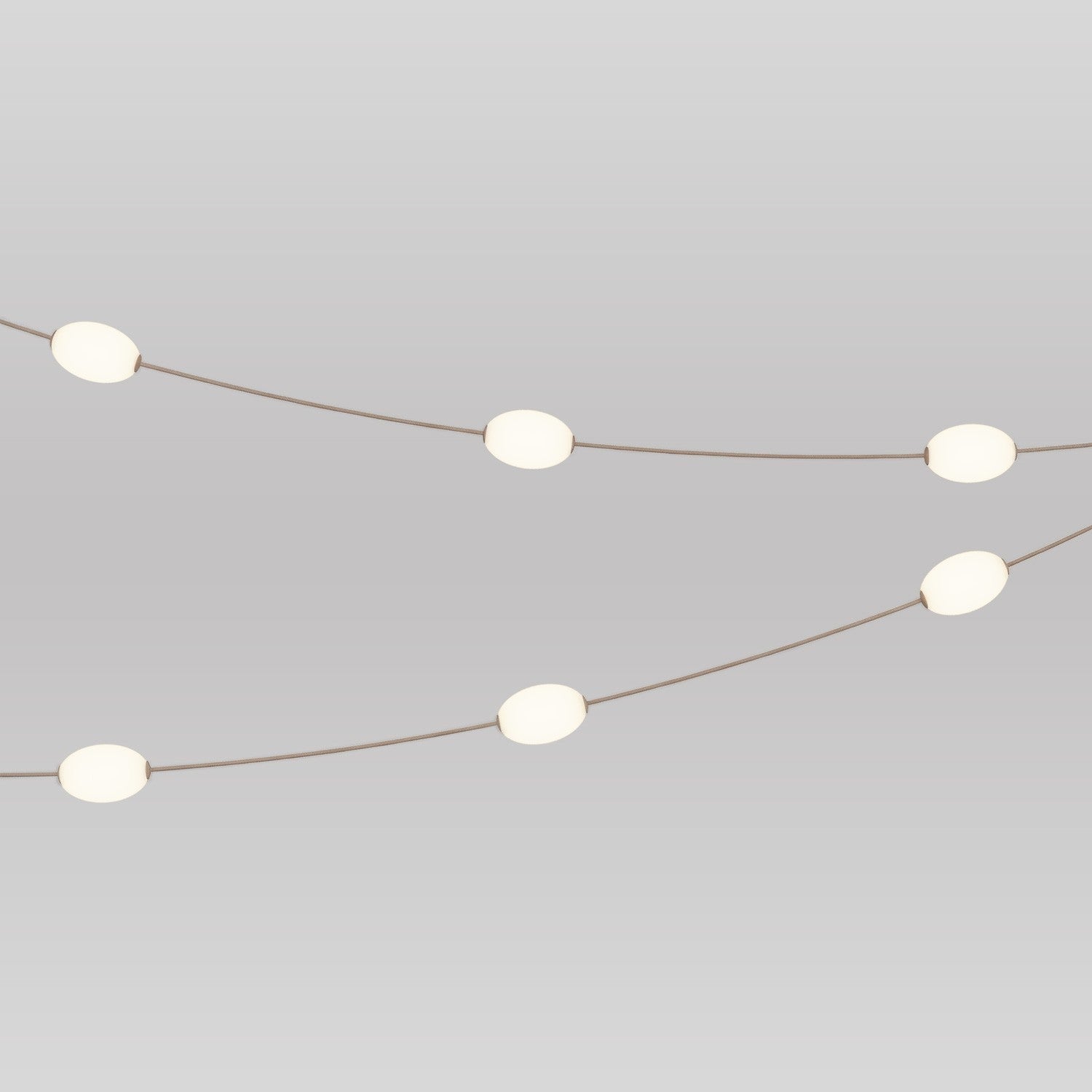 Catena luminosa 6 punti luce da esterno IP67 Desert Brown con spina UK - Marina6