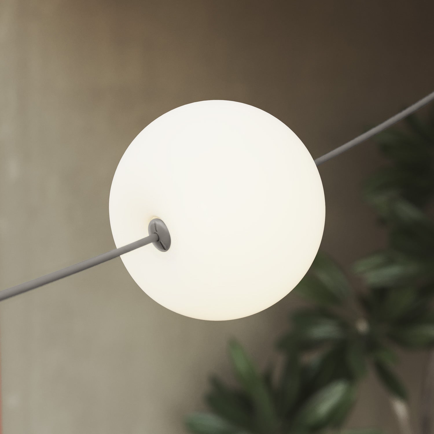 Catena luminosa 6 punti luce da esterno IP67 Grigio con spina UK - Marina6 Cherry 140 cm