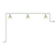 Catenaria Modulair da esterno IP65 portatile con 3 luci e spina UK - Bianco