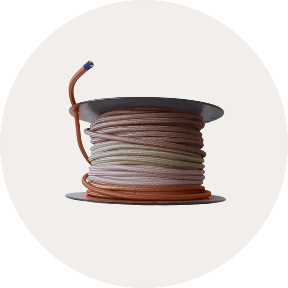 Cloth-covered wire