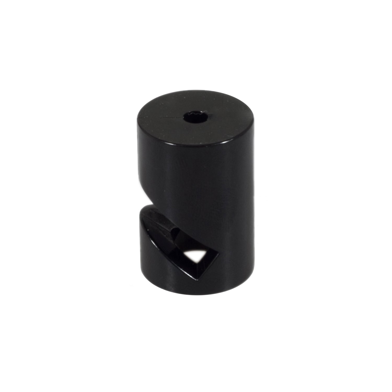 Decentratore, gancio a 'V' a soffitto o parete per cavo elettrico tessile - Nero