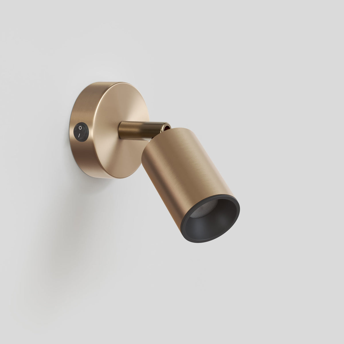 Faretto GU10 orientabile da parete o soffitto Bispot - Bronzo satinato / Nero Si Si