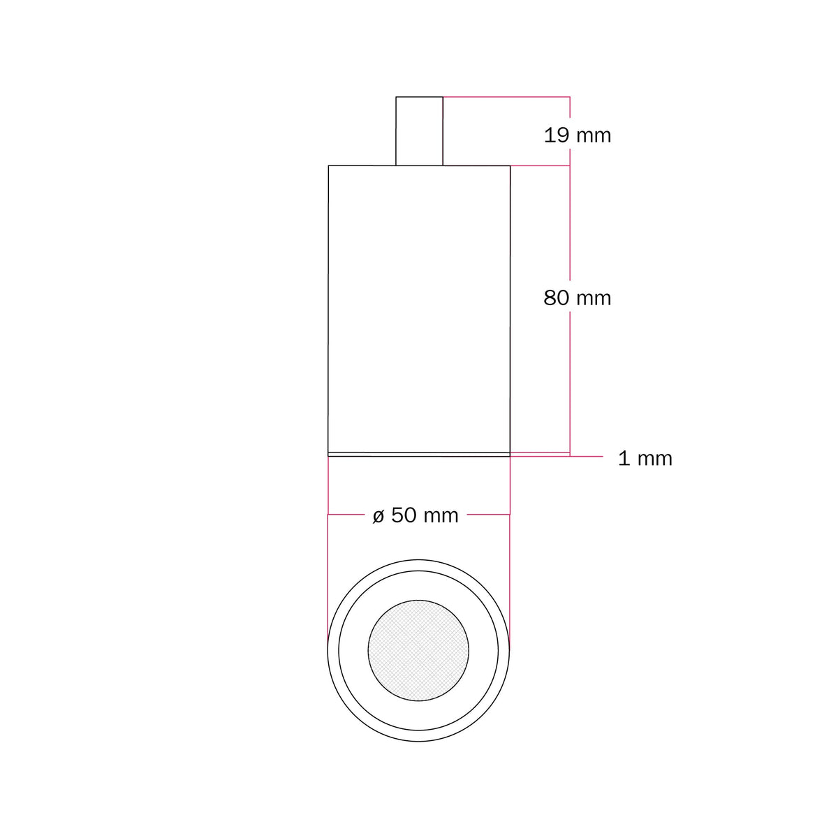 Faretto GU10 Spotlight LED Bispot - Bianco opaco