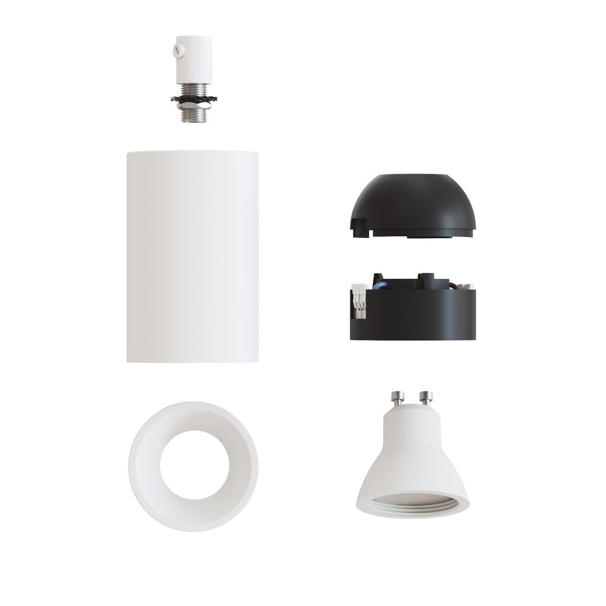 Faretto GU10 Spotlight LED Bispot - Bianco opaco