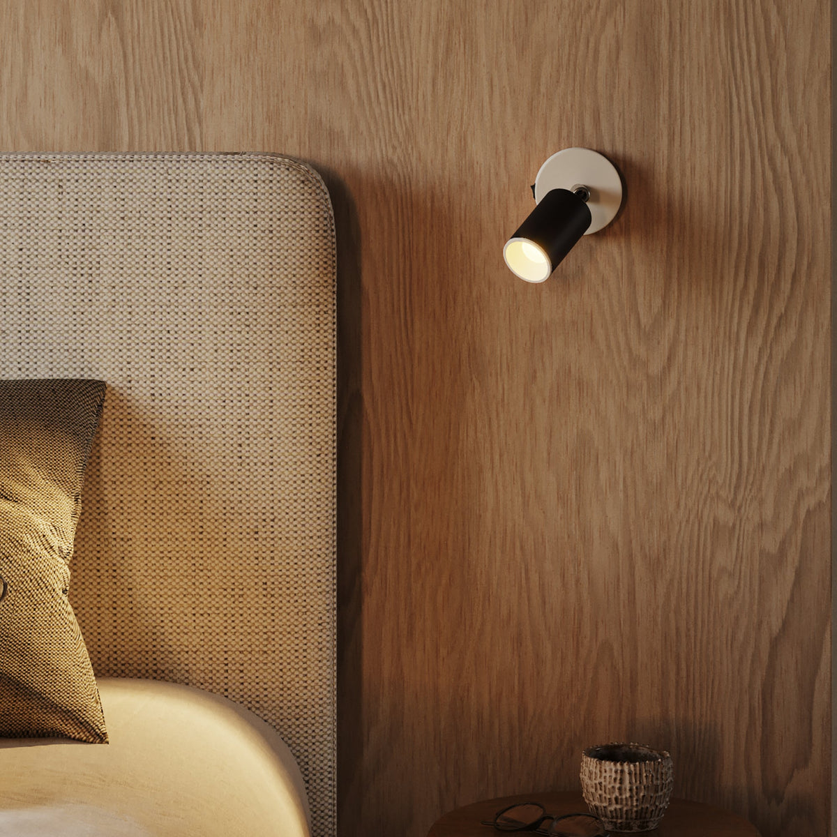 Faretto GU10 Spotlight LED Bispot - Nero / Bianco opaco