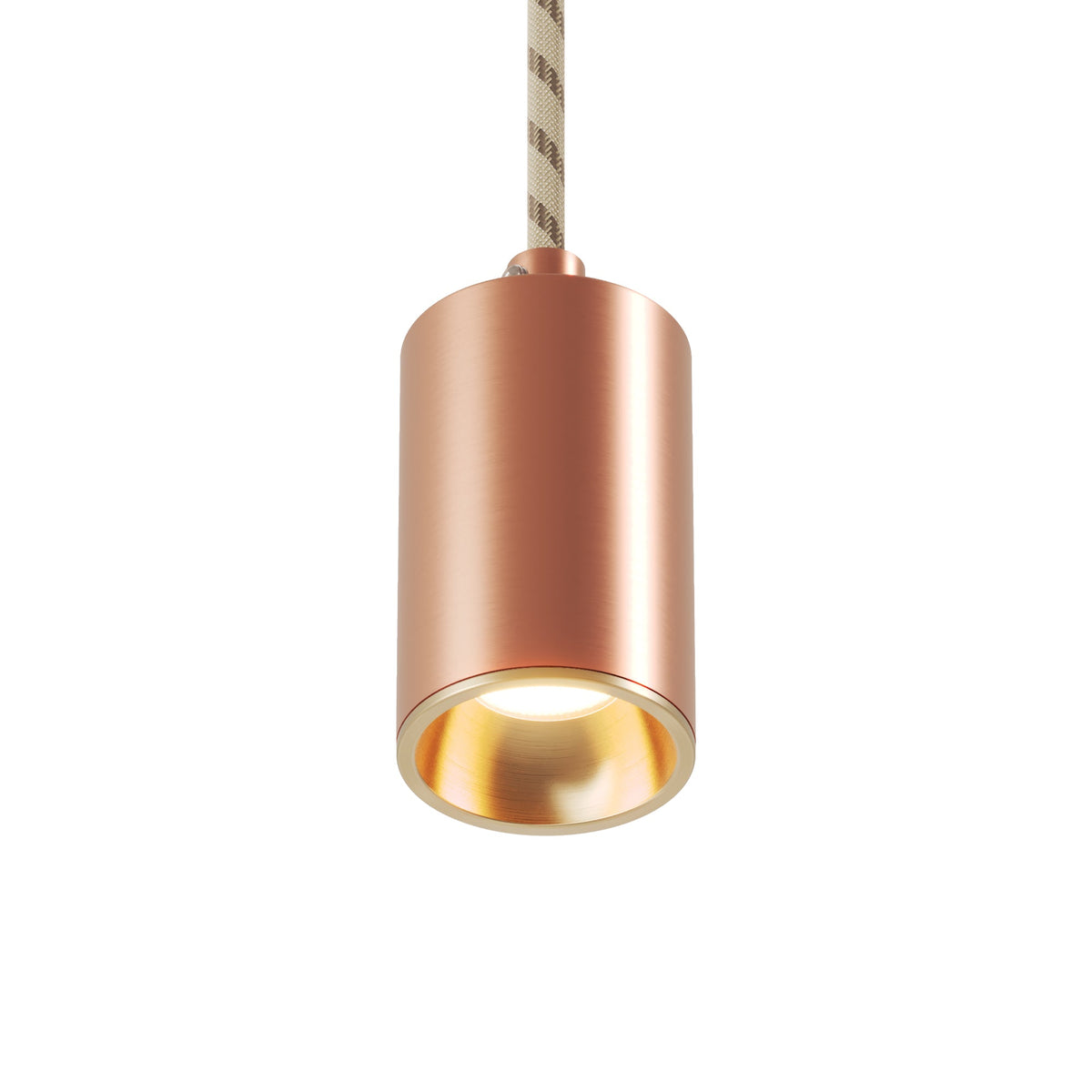 Faretto GU10 Spotlight LED Bispot - Rame satinato / Bronzo satinato