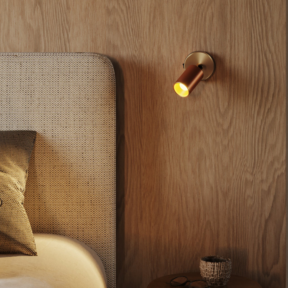 Faretto GU10 Spotlight LED Bispot - Rame satinato / Bronzo satinato
