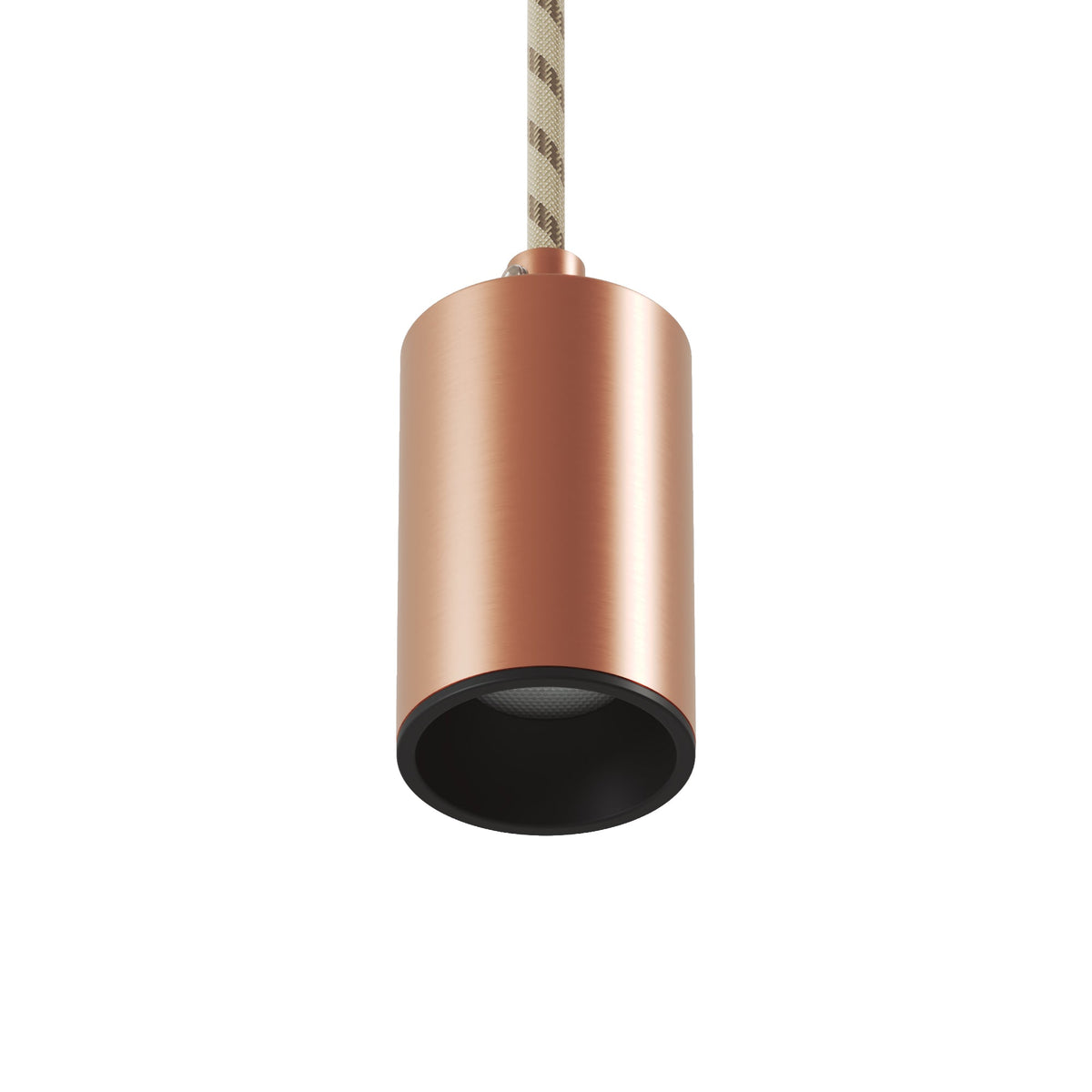Faretto GU10 Spotlight LED Bispot - Rame satinato / Nero