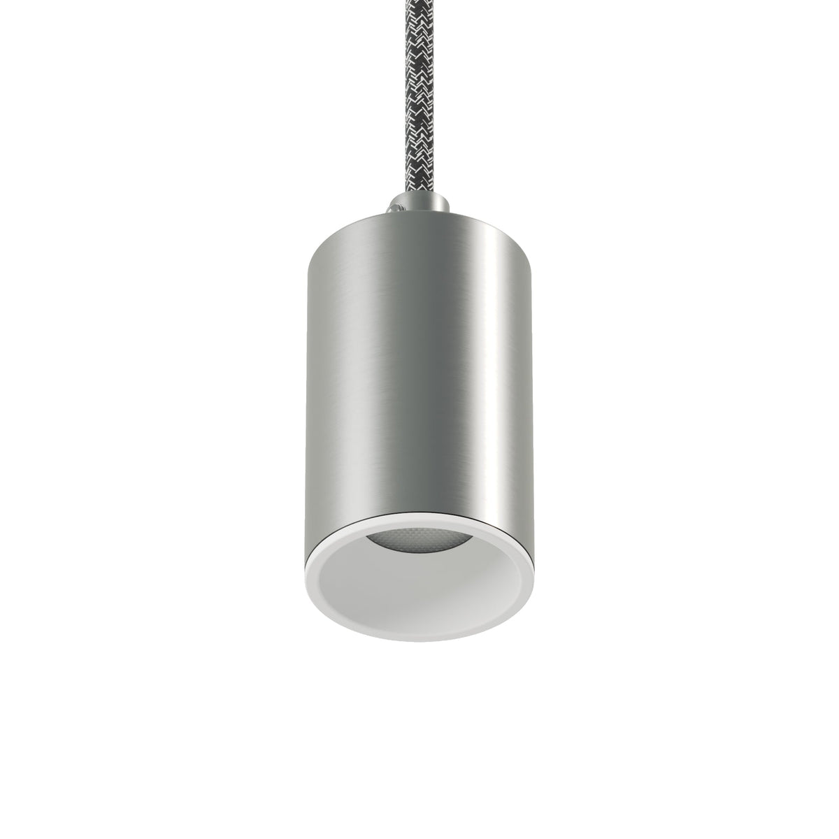 Faretto GU10 Spotlight LED Bispot - Titanio satinato / Bianco opaco
