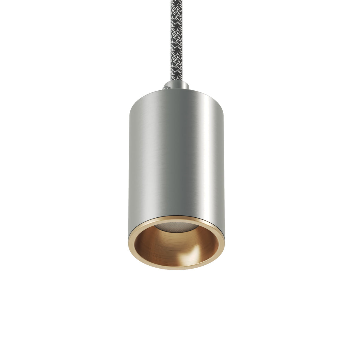 Faretto GU10 Spotlight LED Bispot - Titanio satinato / Bronzo satinato