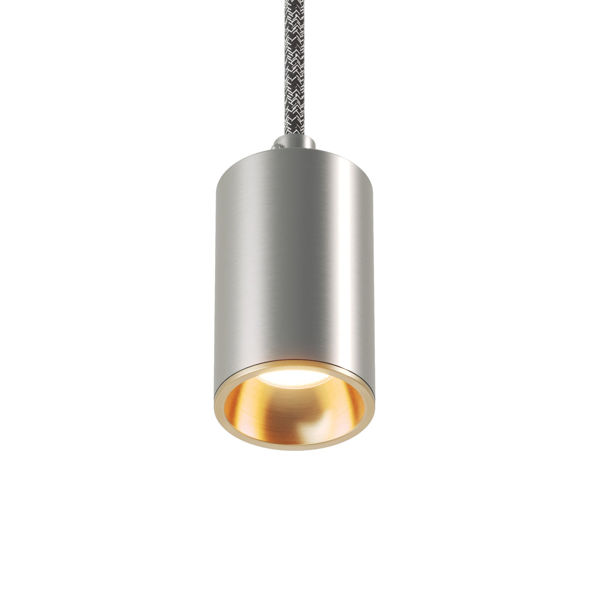 Faretto GU10 Spotlight LED Bispot - Titanio satinato / Bronzo satinato